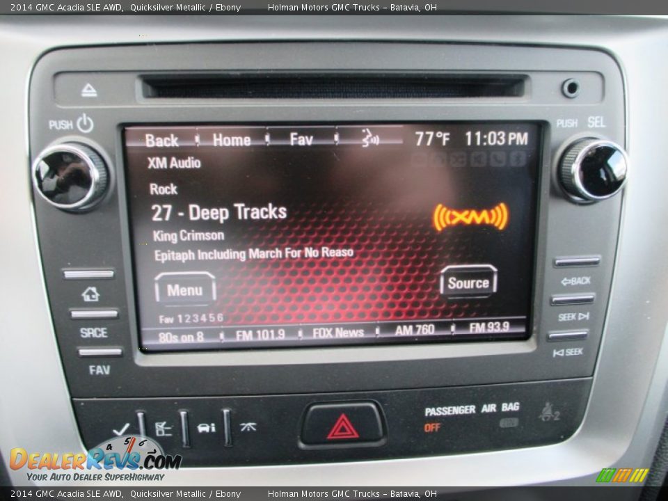 2014 GMC Acadia SLE AWD Quicksilver Metallic / Ebony Photo #10