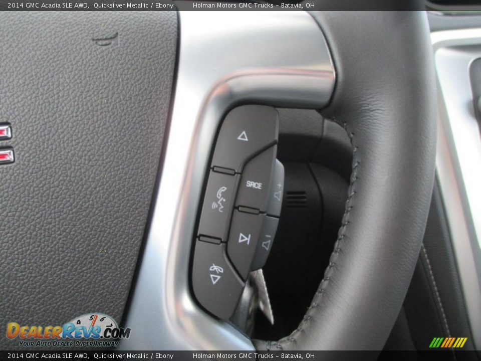 2014 GMC Acadia SLE AWD Quicksilver Metallic / Ebony Photo #15
