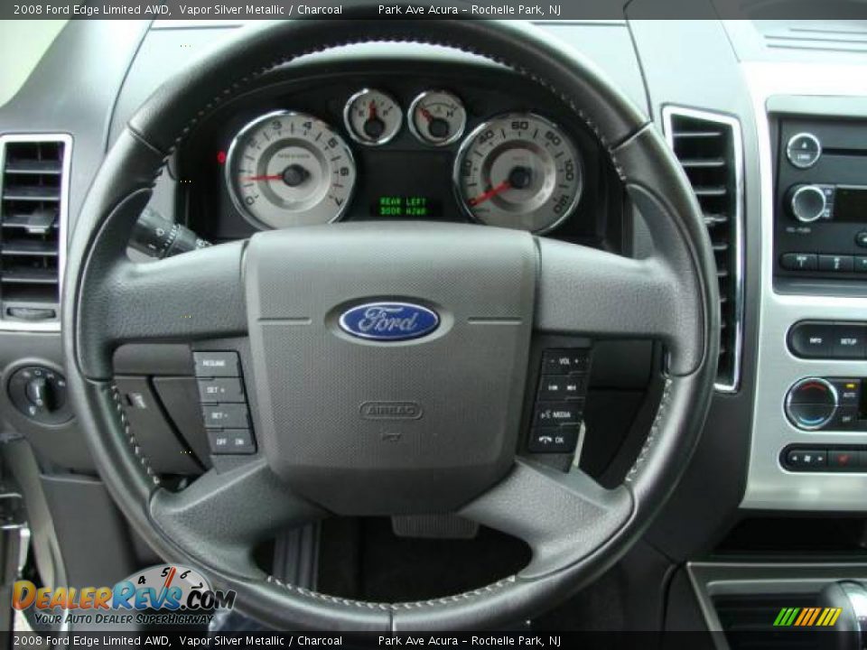 2008 Ford Edge Limited AWD Vapor Silver Metallic / Charcoal Photo #10