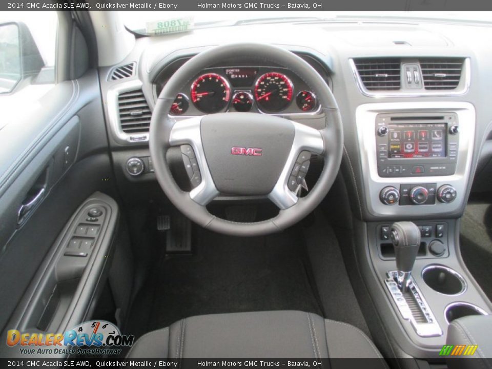 2014 GMC Acadia SLE AWD Quicksilver Metallic / Ebony Photo #23
