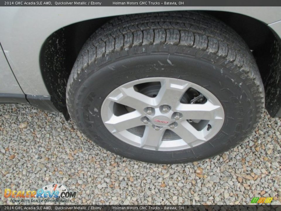 2014 GMC Acadia SLE AWD Quicksilver Metallic / Ebony Photo #25