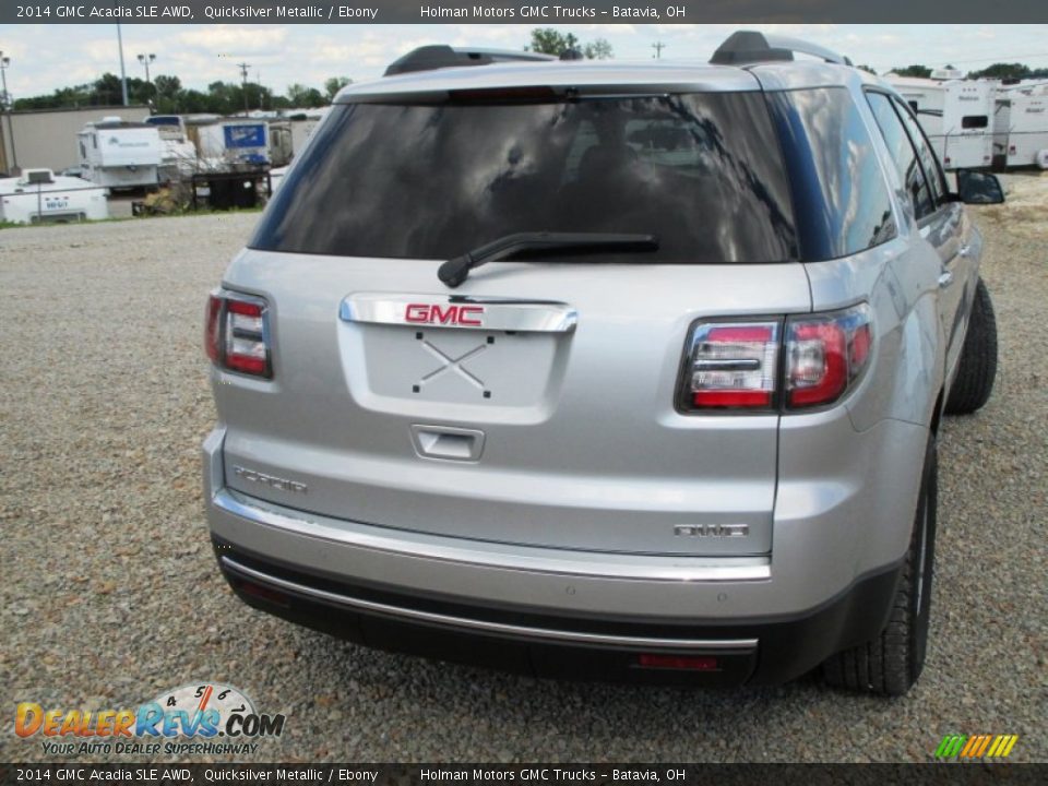 2014 GMC Acadia SLE AWD Quicksilver Metallic / Ebony Photo #29