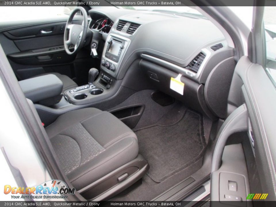 2014 GMC Acadia SLE AWD Quicksilver Metallic / Ebony Photo #31
