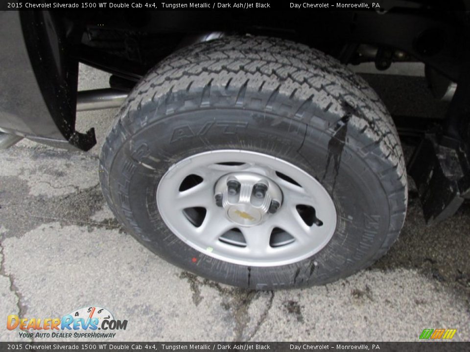 2015 Chevrolet Silverado 1500 WT Double Cab 4x4 Tungsten Metallic / Dark Ash/Jet Black Photo #3