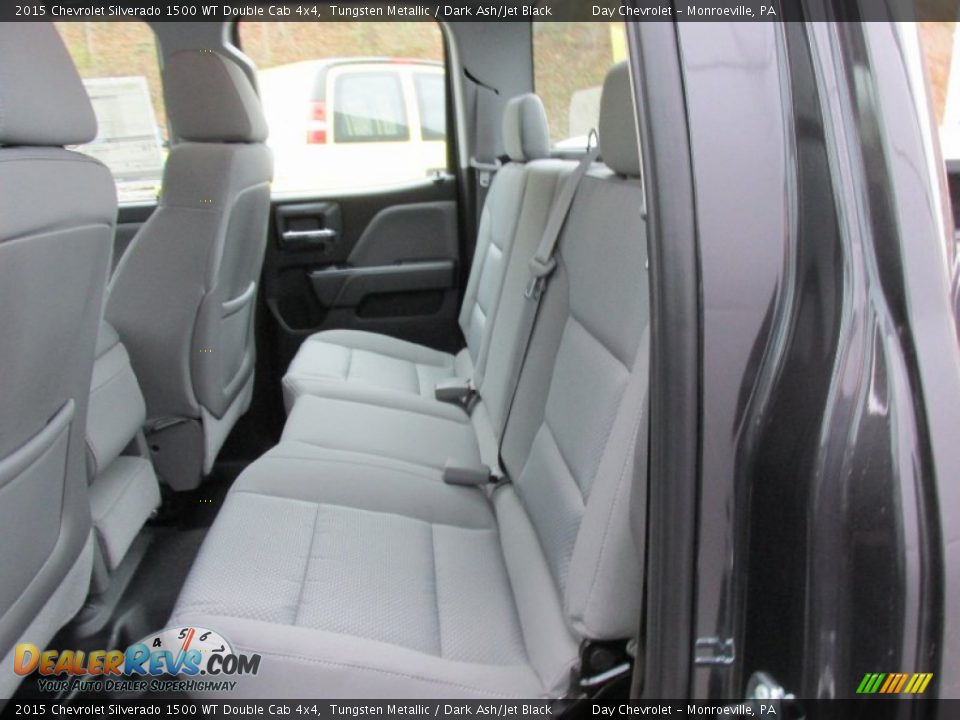 2015 Chevrolet Silverado 1500 WT Double Cab 4x4 Tungsten Metallic / Dark Ash/Jet Black Photo #14