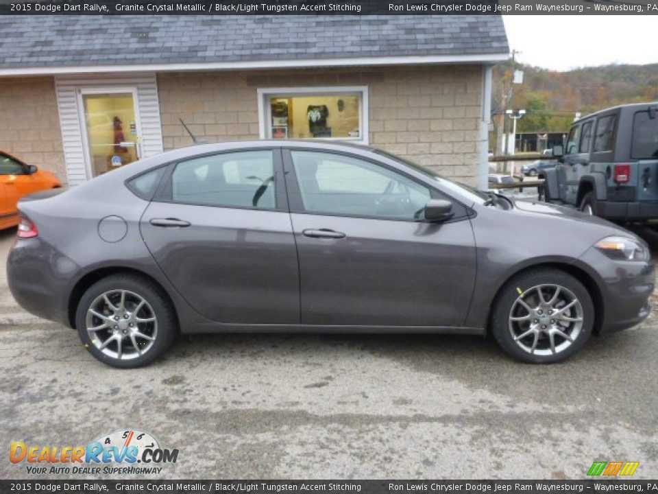 2015 Dodge Dart Rallye Granite Crystal Metallic / Black/Light Tungsten Accent Stitching Photo #6
