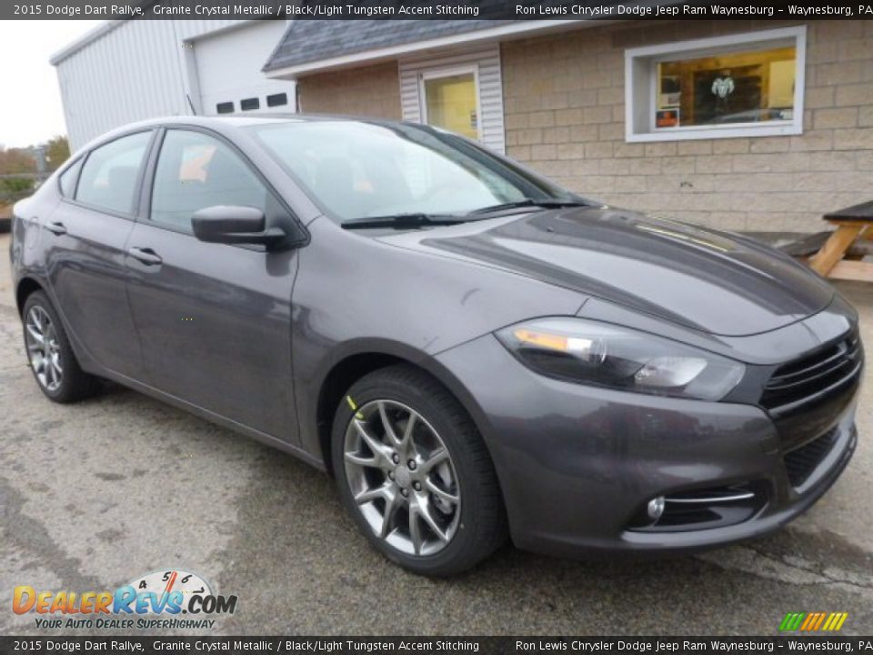 2015 Dodge Dart Rallye Granite Crystal Metallic / Black/Light Tungsten Accent Stitching Photo #9