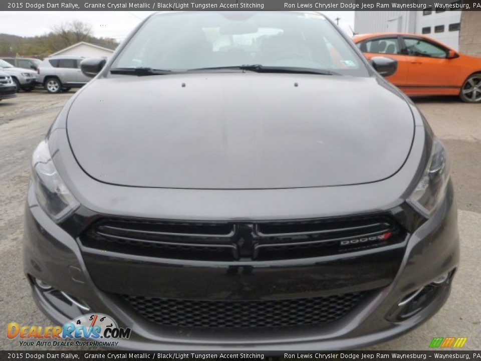 2015 Dodge Dart Rallye Granite Crystal Metallic / Black/Light Tungsten Accent Stitching Photo #10