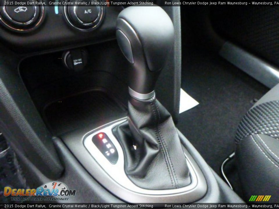 2015 Dodge Dart Rallye Granite Crystal Metallic / Black/Light Tungsten Accent Stitching Photo #17