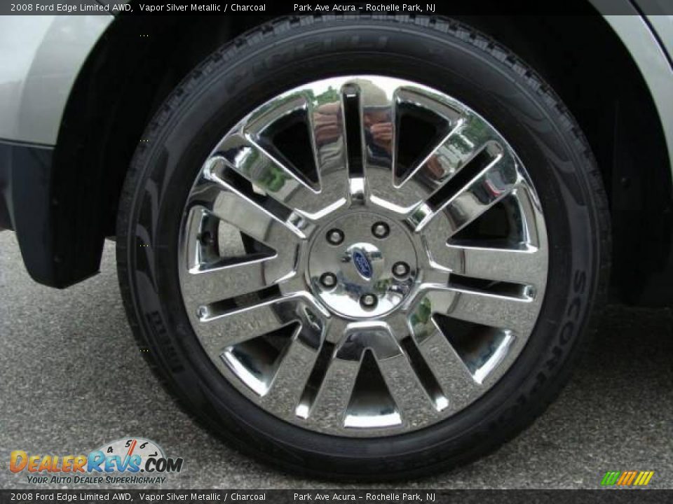 2008 Ford Edge Limited AWD Vapor Silver Metallic / Charcoal Photo #20