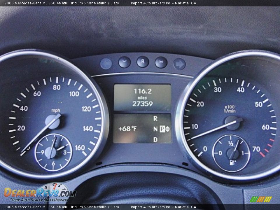 2006 Mercedes-Benz ML 350 4Matic Iridium Silver Metallic / Black Photo #12