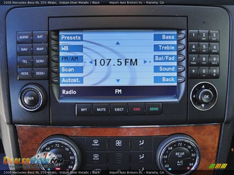 2006 Mercedes-Benz ML 350 4Matic Iridium Silver Metallic / Black Photo #15