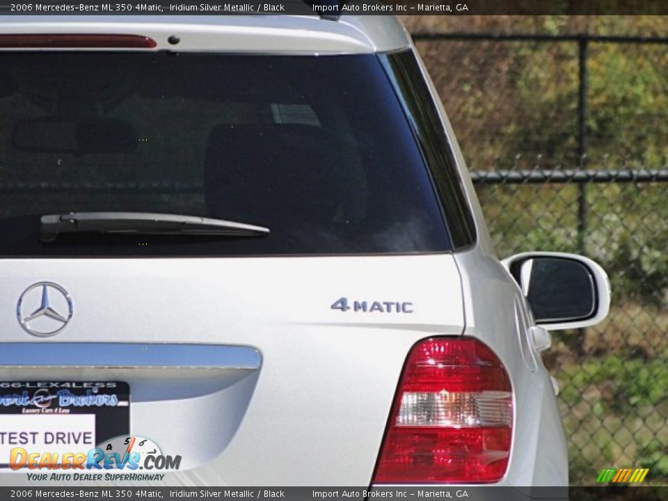 2006 Mercedes-Benz ML 350 4Matic Iridium Silver Metallic / Black Photo #27
