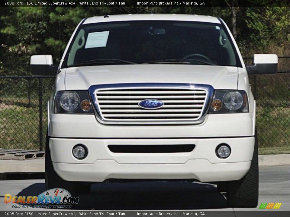2008 Ford F150 Limited SuperCrew 4x4 White Sand Tri-Coat / Tan Photo #6