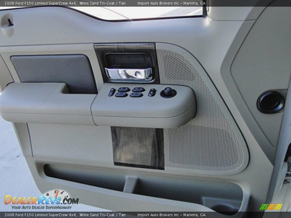 2008 Ford F150 Limited SuperCrew 4x4 White Sand Tri-Coat / Tan Photo #25