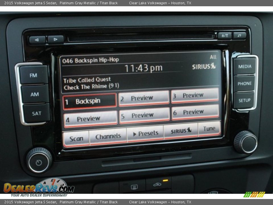 2015 Volkswagen Jetta S Sedan Platinum Gray Metallic / Titan Black Photo #17