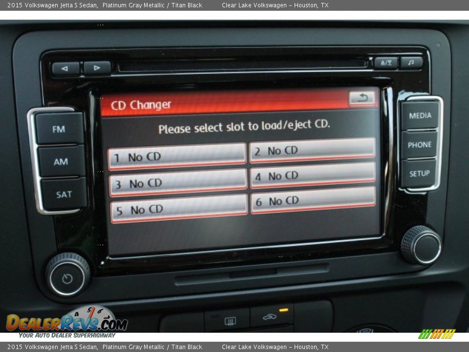 2015 Volkswagen Jetta S Sedan Platinum Gray Metallic / Titan Black Photo #18