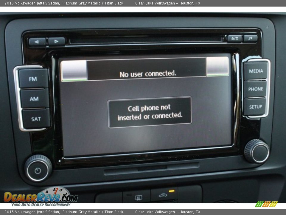 2015 Volkswagen Jetta S Sedan Platinum Gray Metallic / Titan Black Photo #19