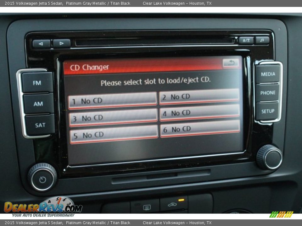 2015 Volkswagen Jetta S Sedan Platinum Gray Metallic / Titan Black Photo #20