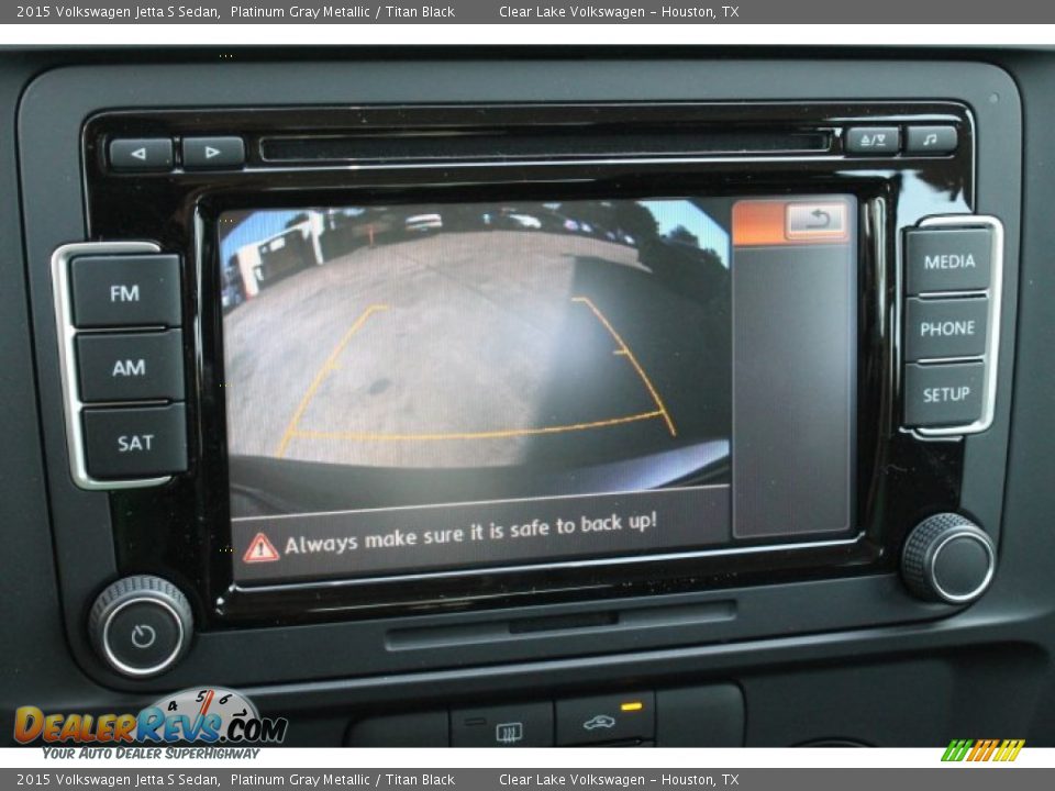 2015 Volkswagen Jetta S Sedan Platinum Gray Metallic / Titan Black Photo #21