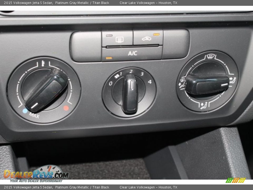 2015 Volkswagen Jetta S Sedan Platinum Gray Metallic / Titan Black Photo #22