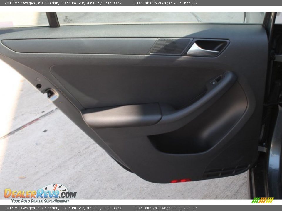 2015 Volkswagen Jetta S Sedan Platinum Gray Metallic / Titan Black Photo #26