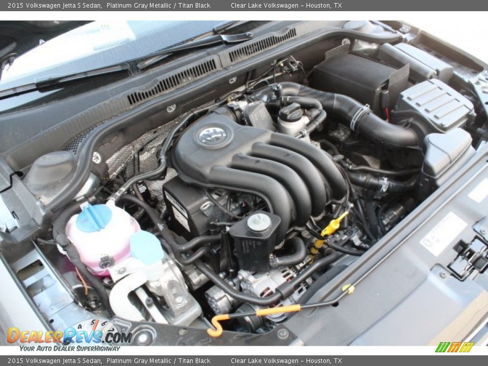 2015 Volkswagen Jetta S Sedan Platinum Gray Metallic / Titan Black Photo #30