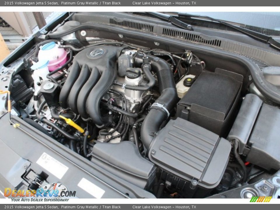 2015 Volkswagen Jetta S Sedan Platinum Gray Metallic / Titan Black Photo #31