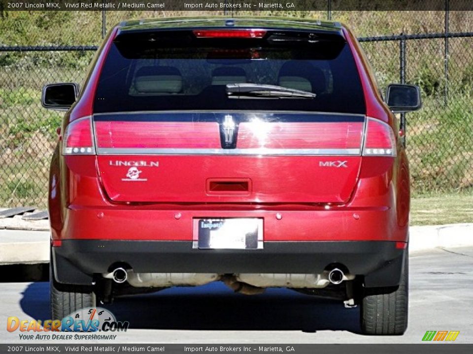 2007 Lincoln MKX Vivid Red Metallic / Medium Camel Photo #7