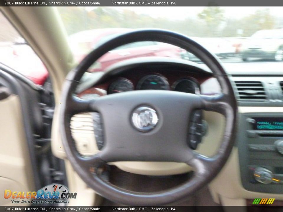 2007 Buick Lucerne CXL Sharkskin Gray / Cocoa/Shale Photo #18