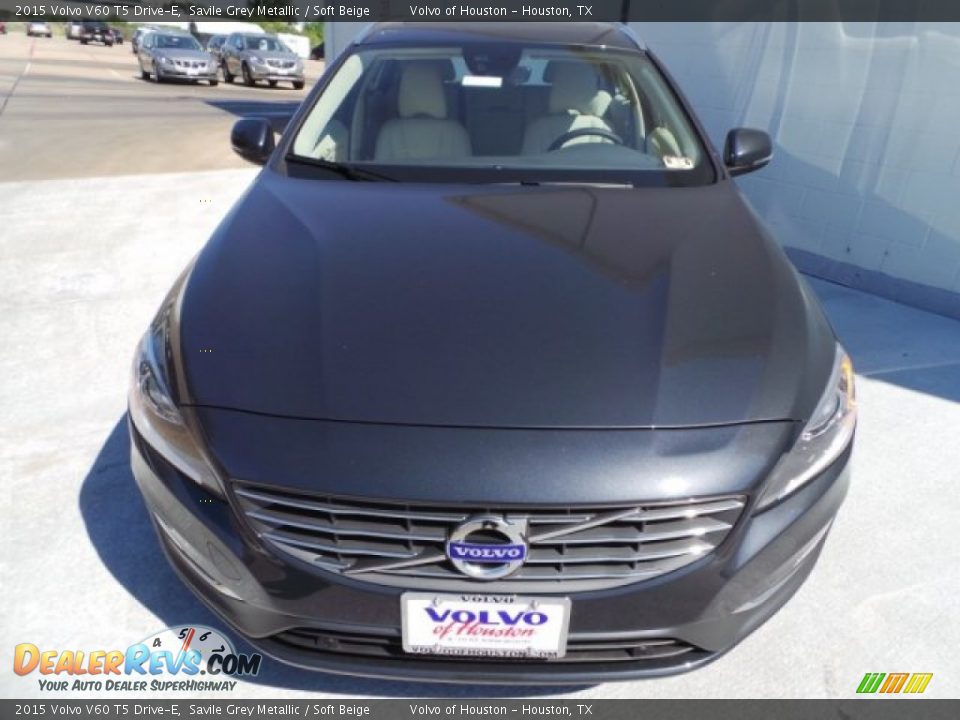 2015 Volvo V60 T5 Drive-E Savile Grey Metallic / Soft Beige Photo #2