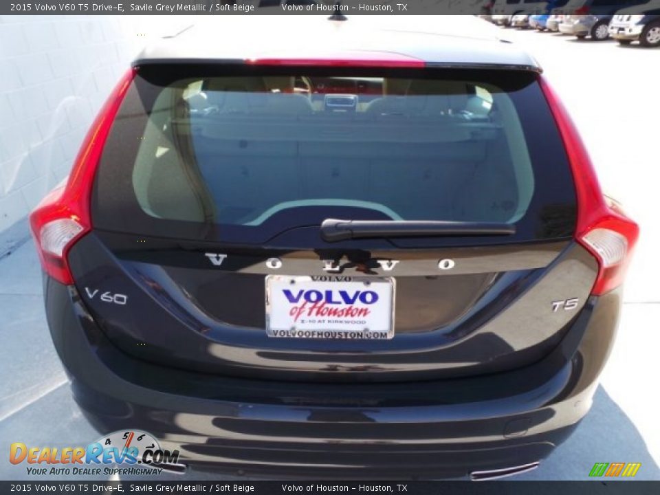 2015 Volvo V60 T5 Drive-E Savile Grey Metallic / Soft Beige Photo #5