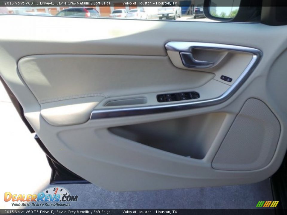 2015 Volvo V60 T5 Drive-E Savile Grey Metallic / Soft Beige Photo #9