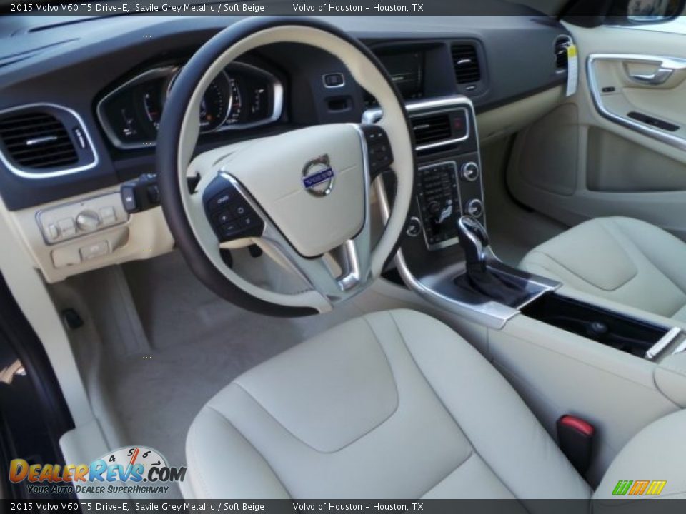 Soft Beige Interior - 2015 Volvo V60 T5 Drive-E Photo #10