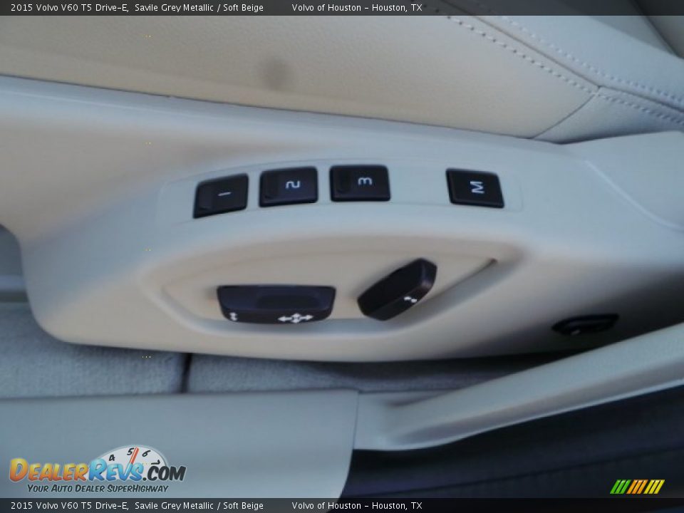 2015 Volvo V60 T5 Drive-E Savile Grey Metallic / Soft Beige Photo #12