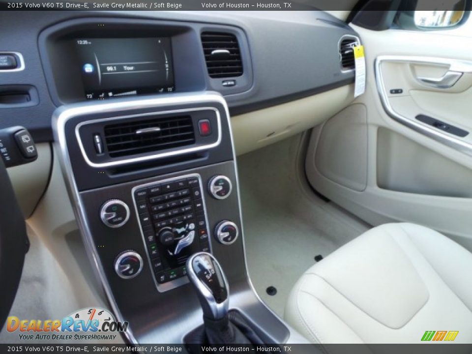 2015 Volvo V60 T5 Drive-E Savile Grey Metallic / Soft Beige Photo #13
