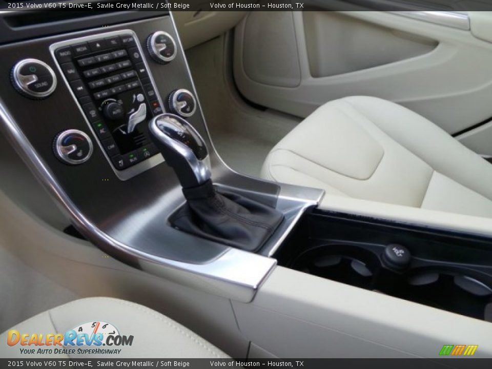 2015 Volvo V60 T5 Drive-E Savile Grey Metallic / Soft Beige Photo #14