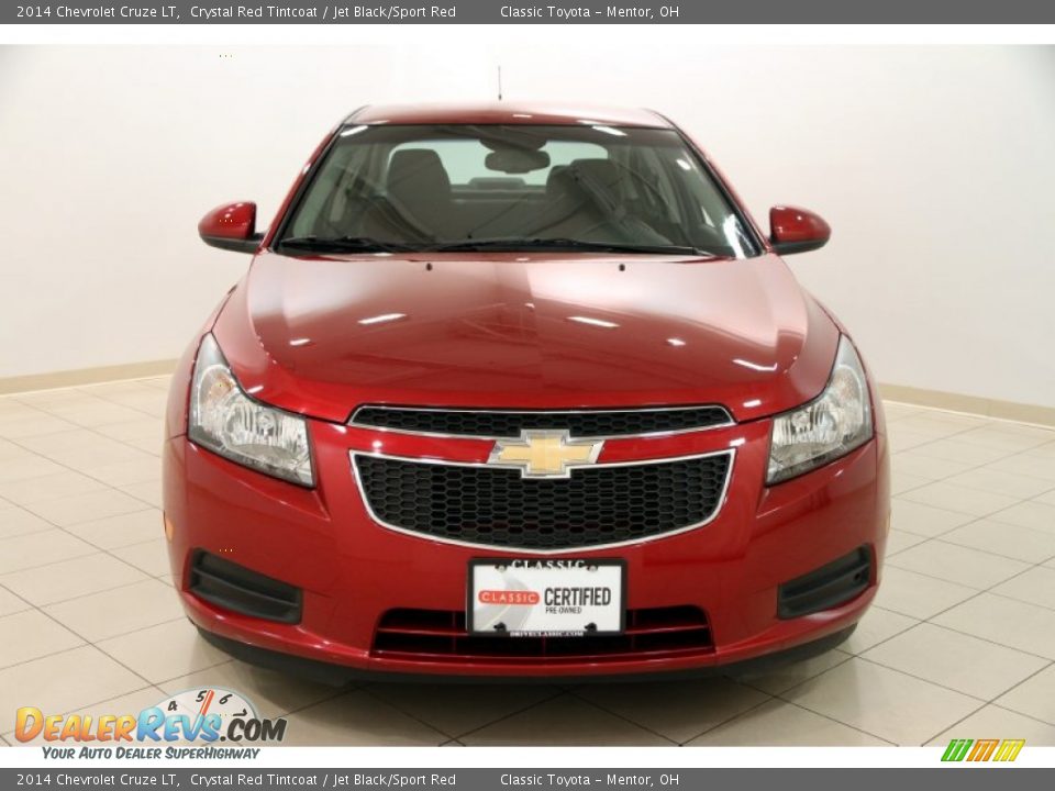 2014 Chevrolet Cruze LT Crystal Red Tintcoat / Jet Black/Sport Red Photo #2