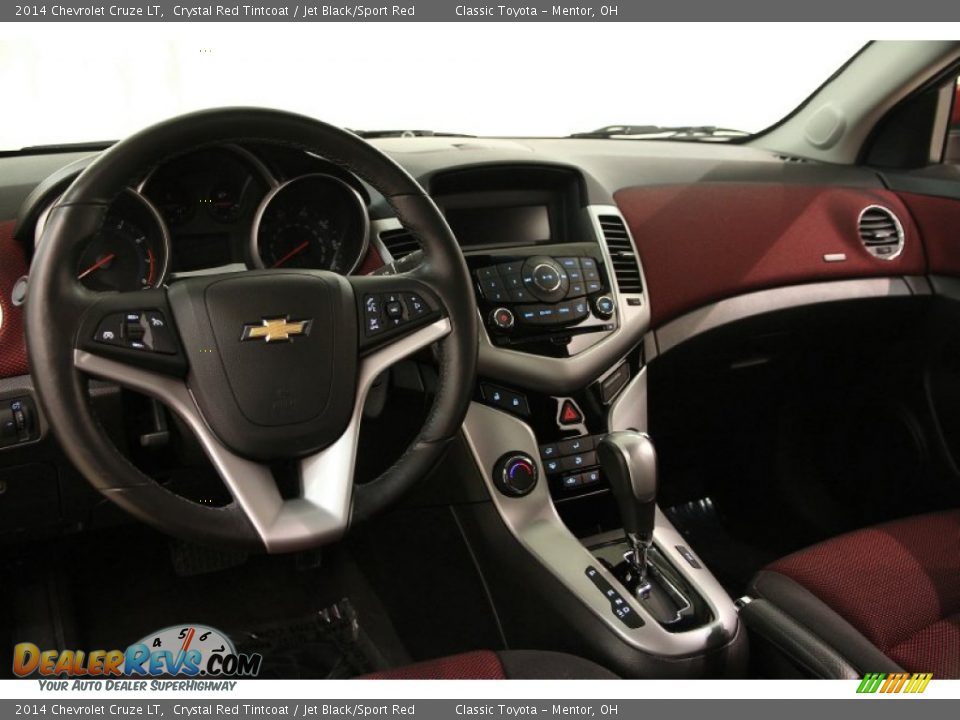2014 Chevrolet Cruze LT Crystal Red Tintcoat / Jet Black/Sport Red Photo #6