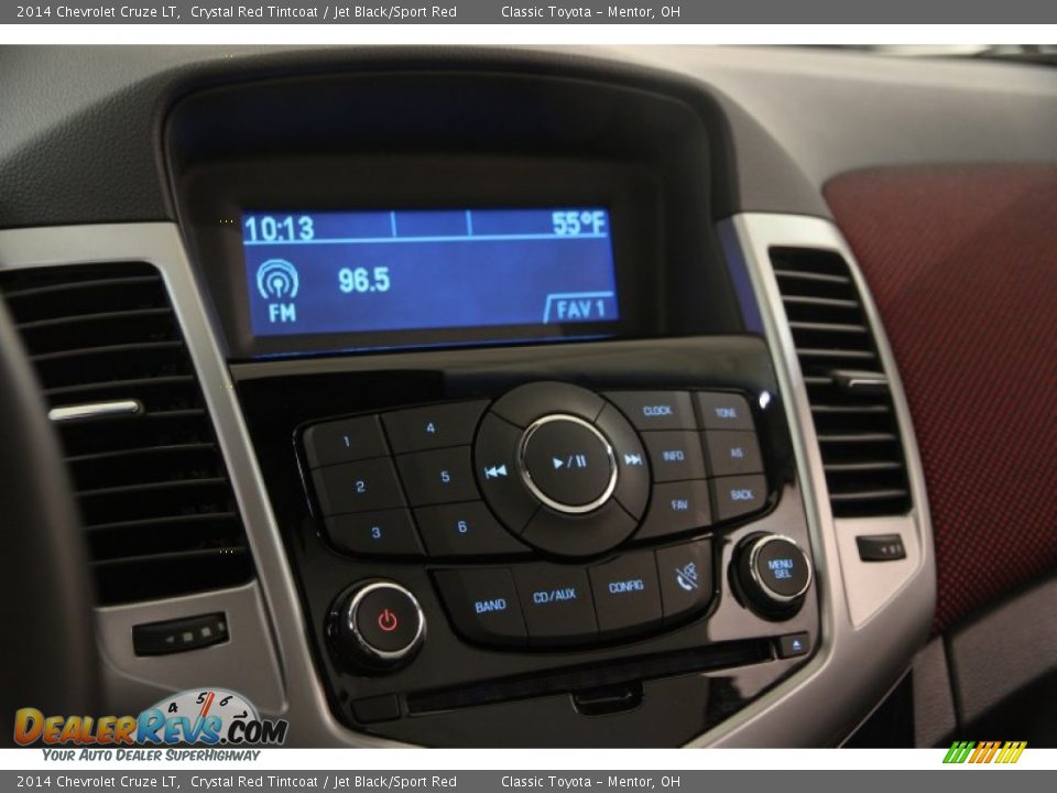 2014 Chevrolet Cruze LT Crystal Red Tintcoat / Jet Black/Sport Red Photo #11