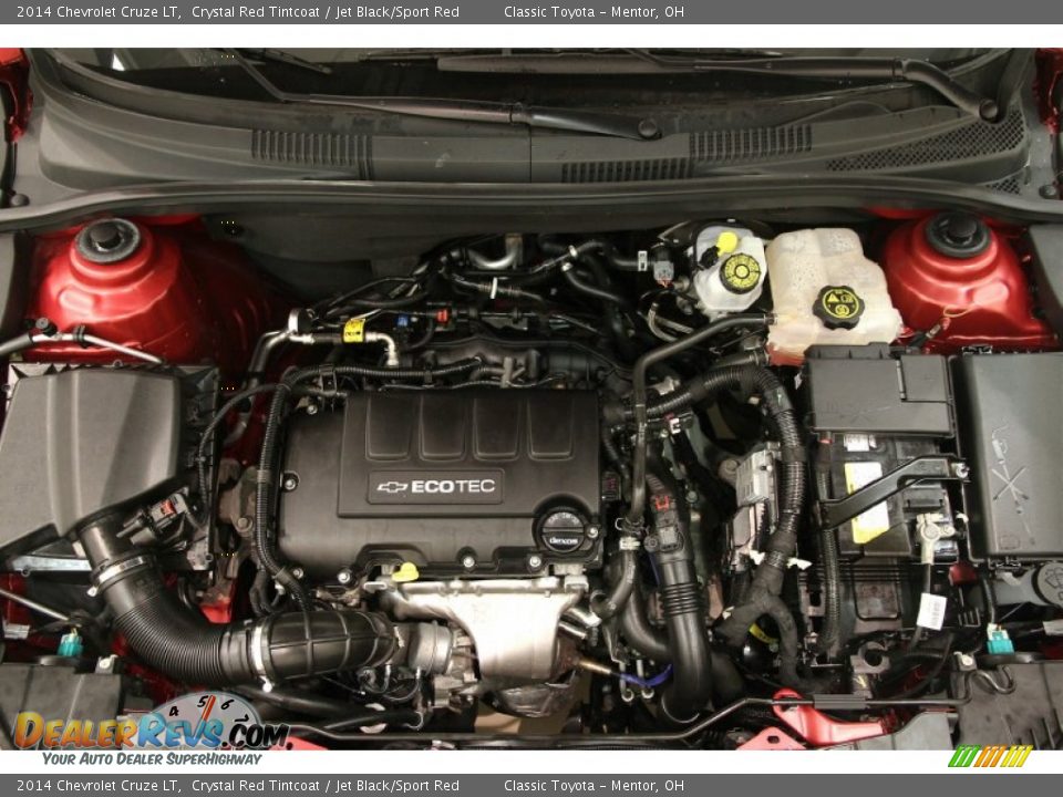 2014 Chevrolet Cruze LT Crystal Red Tintcoat / Jet Black/Sport Red Photo #14