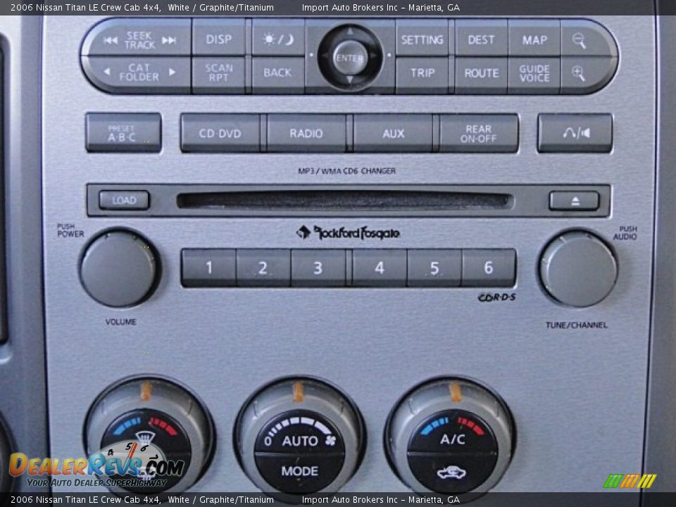 2006 Nissan Titan LE Crew Cab 4x4 White / Graphite/Titanium Photo #20