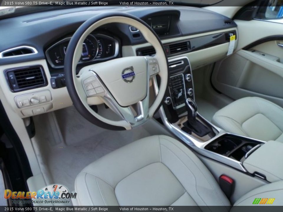Soft Beige Interior - 2015 Volvo S80 T5 Drive-E Photo #10