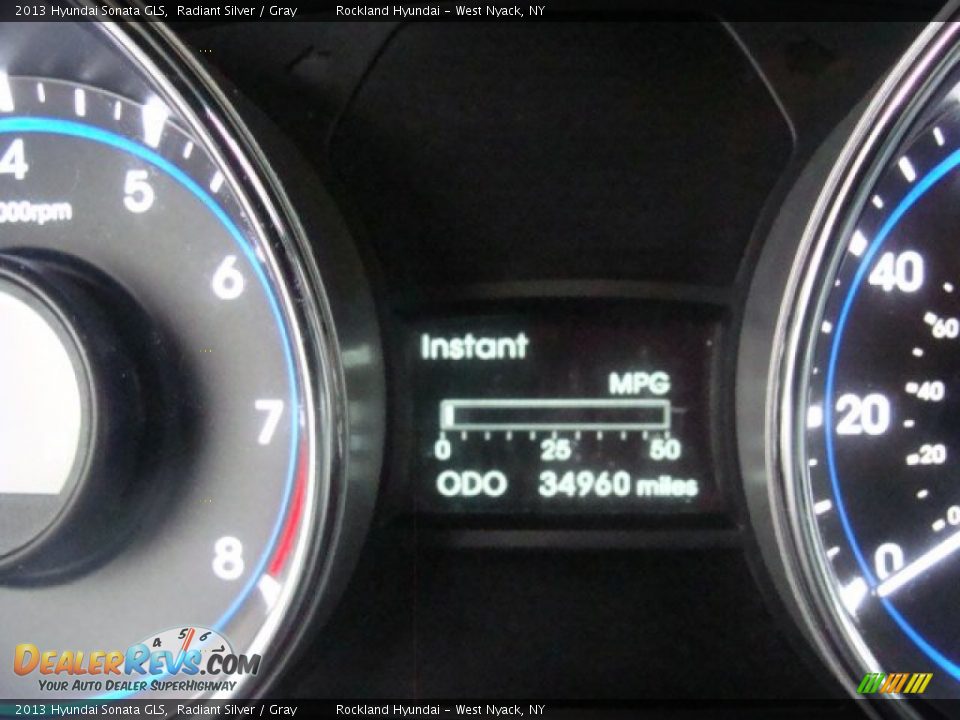 2013 Hyundai Sonata GLS Radiant Silver / Gray Photo #16