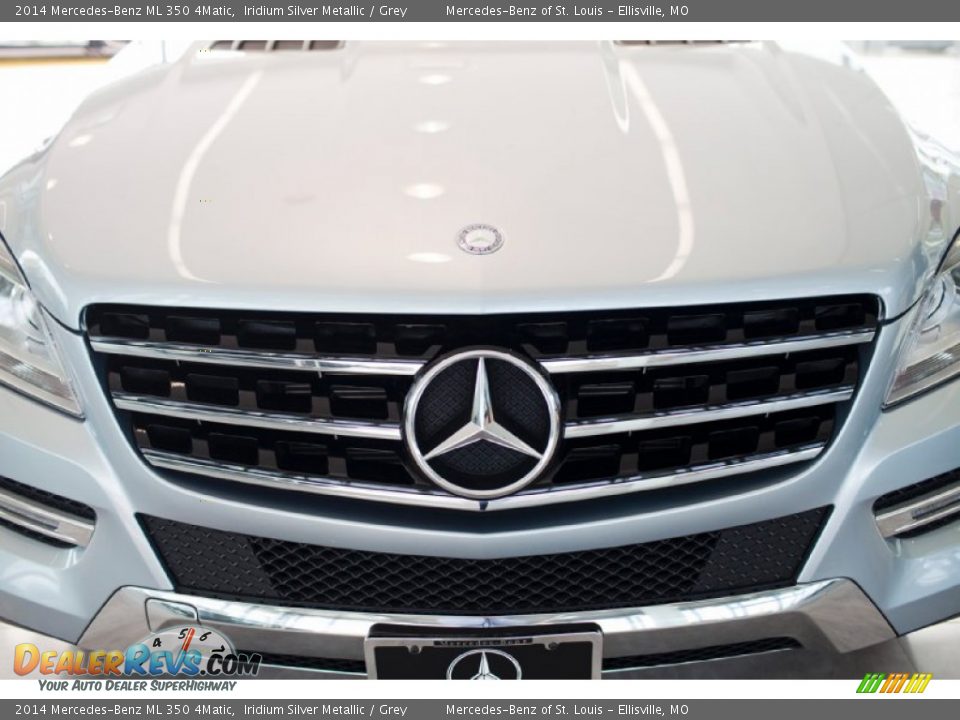 2014 Mercedes-Benz ML 350 4Matic Iridium Silver Metallic / Grey Photo #11