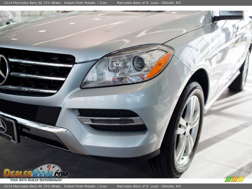 2014 Mercedes-Benz ML 350 4Matic Iridium Silver Metallic / Grey Photo #12