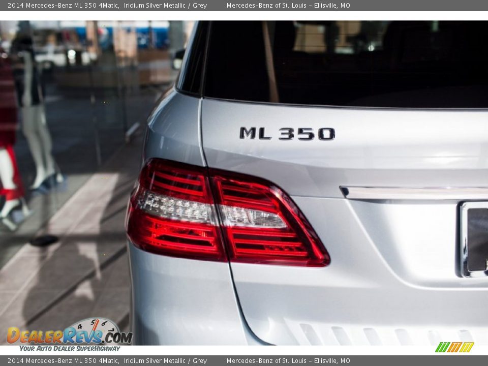 2014 Mercedes-Benz ML 350 4Matic Iridium Silver Metallic / Grey Photo #14