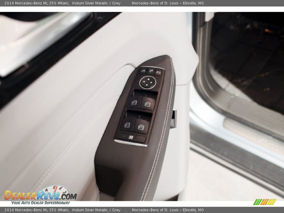 2014 Mercedes-Benz ML 350 4Matic Iridium Silver Metallic / Grey Photo #17