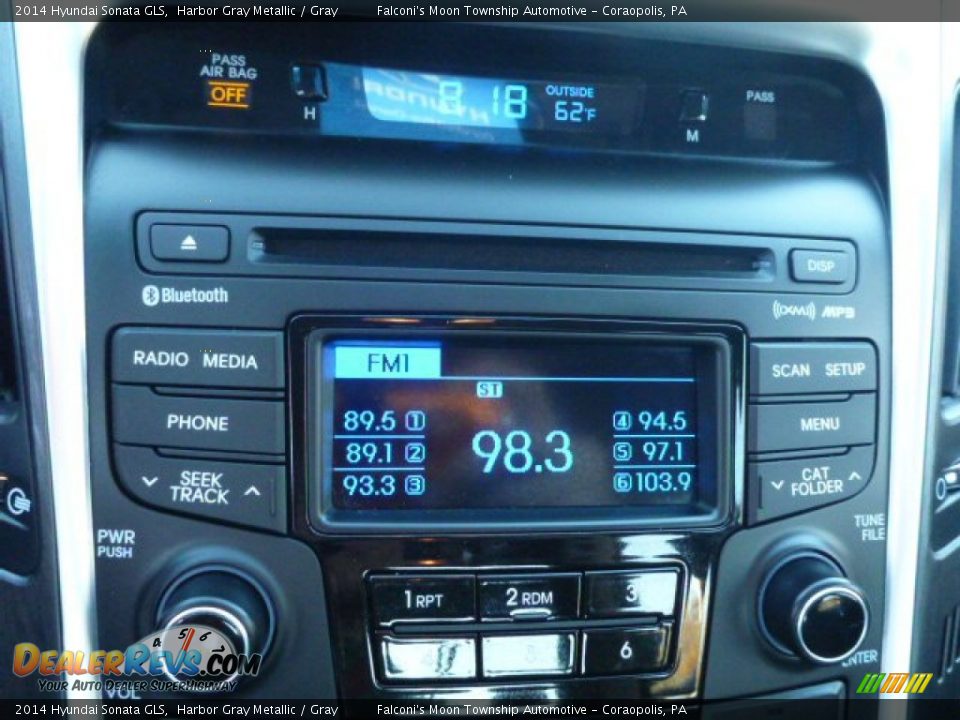 2014 Hyundai Sonata GLS Harbor Gray Metallic / Gray Photo #23