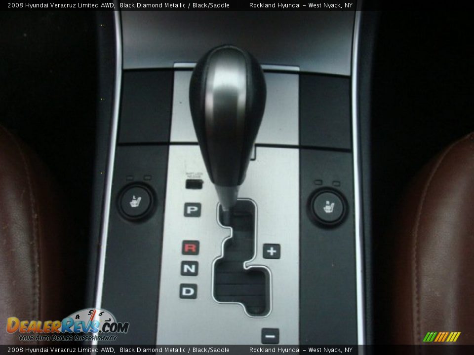 2008 Hyundai Veracruz Limited AWD Black Diamond Metallic / Black/Saddle Photo #16